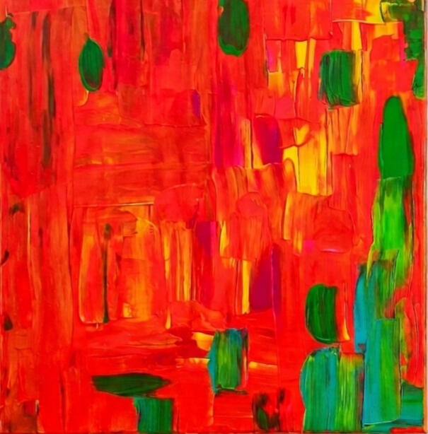 «Cidade em movimento» €180 100x70 cm acrílico em canvas